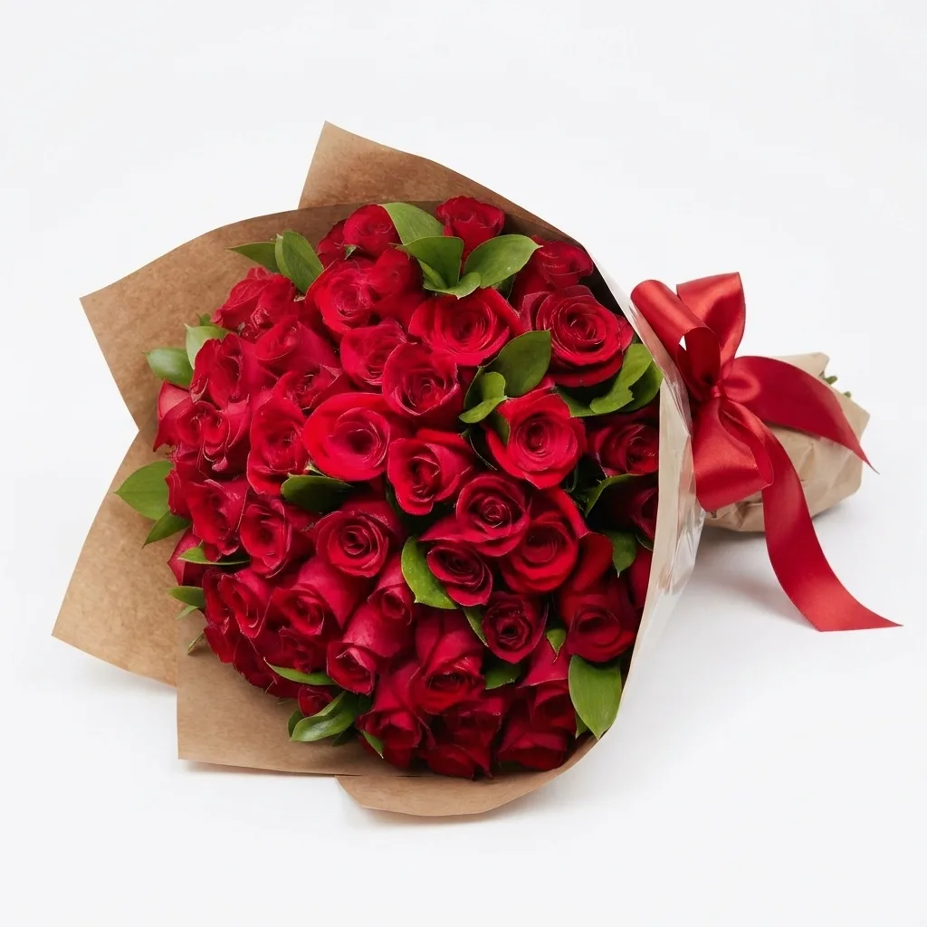 Buquê de 100 Rosas Vermelhas