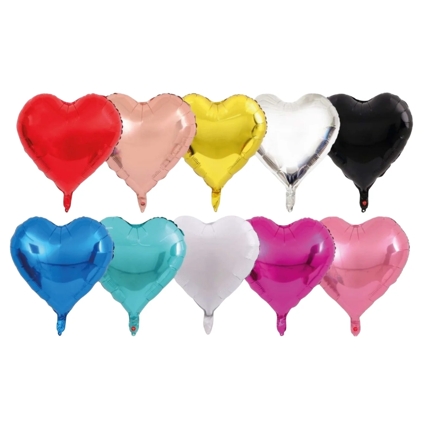 Balão Metálico Coração 22cm com Ar - Personalizado